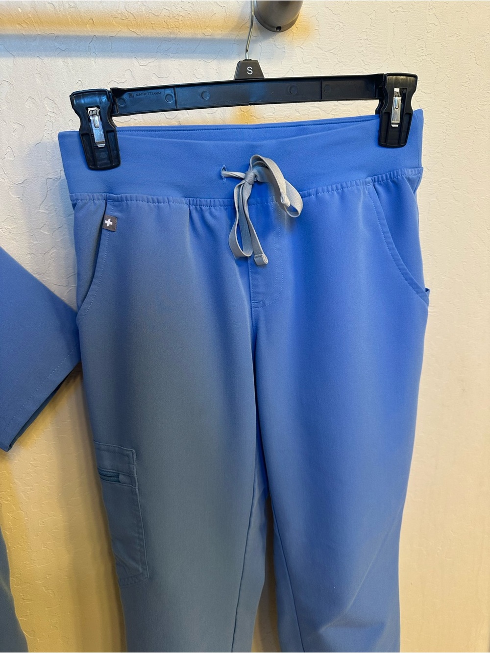 Figs Ceil Blue Scrub Top and Pants Set - Picture 6 of 9